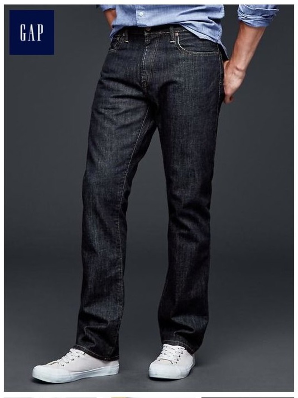 Men’s Gap Dark Blue 1969 Selvedge (Premium Quality Ringspun Denim) Jeans
